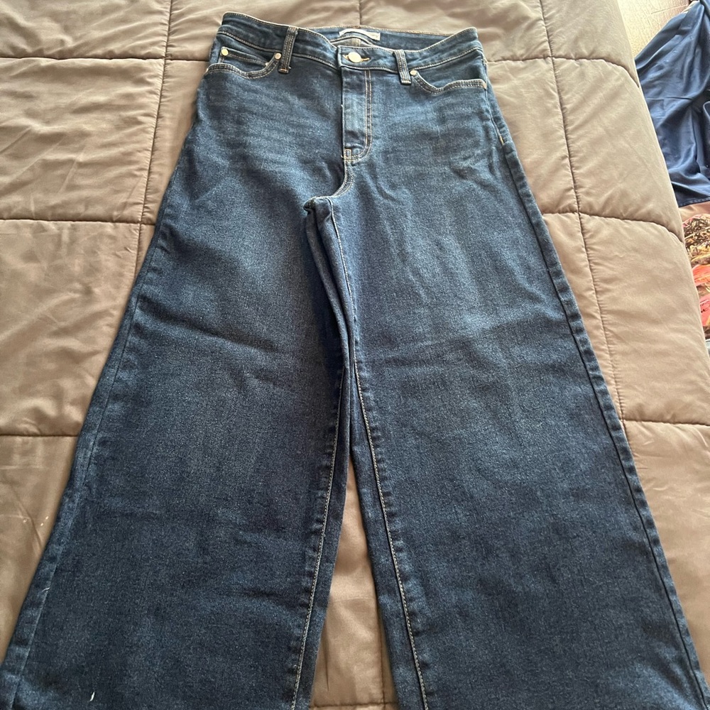 Nine West Dark Blue Wide Leg Pants